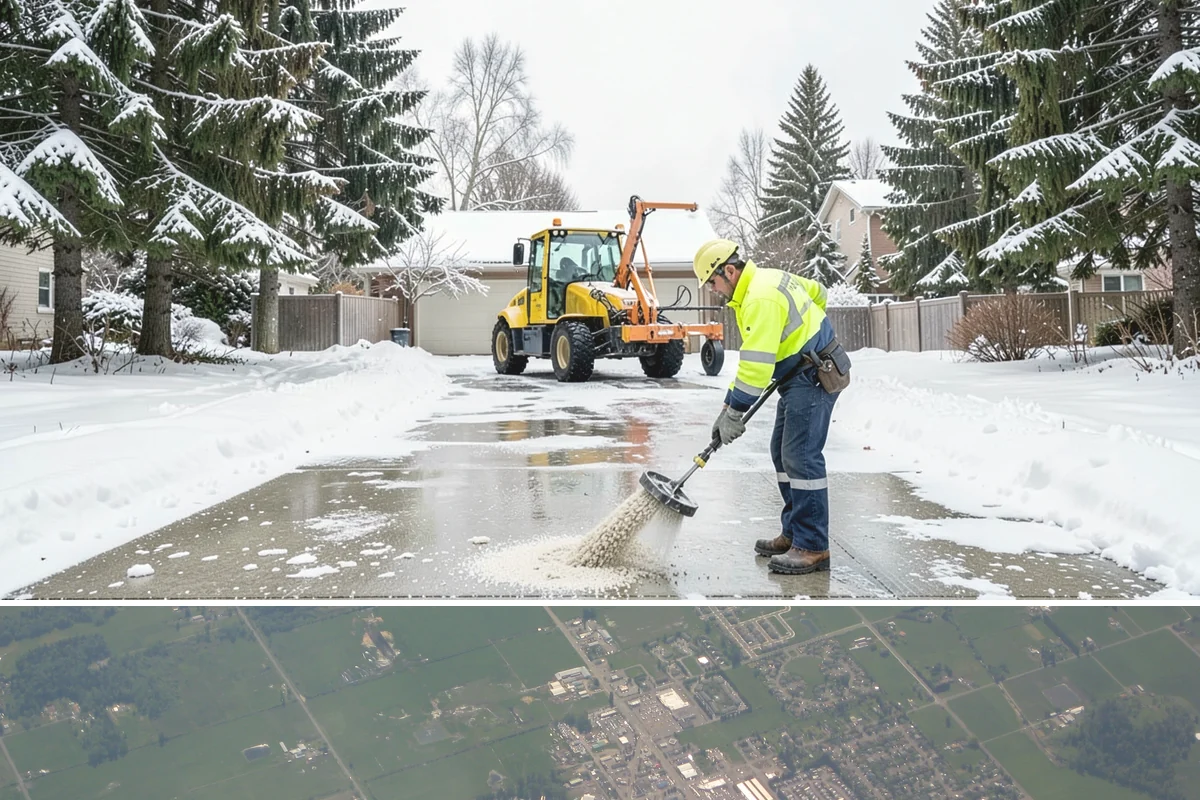 HOA Snow Hauling in Enumclaw, King County, WA - HOA hauling is scheduled after repeated snowfalls fill the common lots or when thaw-refreeze cycles harden the piles into lasting...