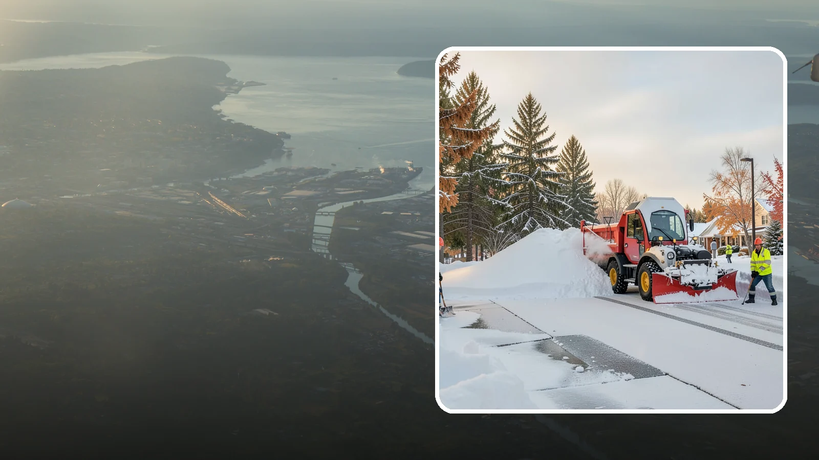 HOA Snow Hauling in Fife, Pierce County, WA - We haul snow out of HOA communities when piled accumulation starts blocking parking, drives, and common areas.