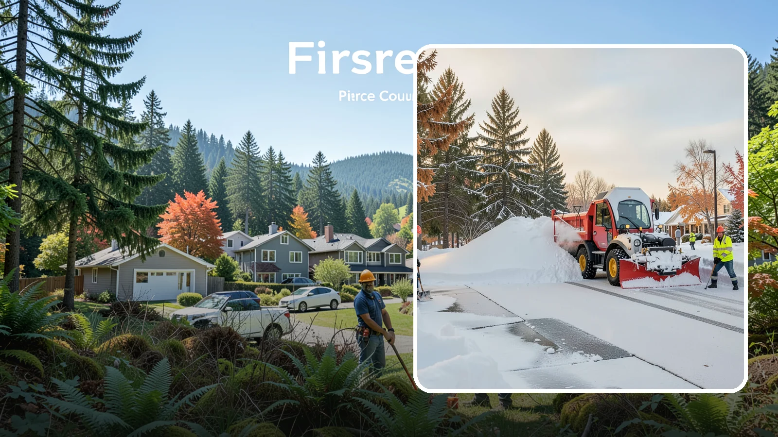 HOA Snow Hauling in Fircrest, Pierce County, WA - We haul snow out of HOA communities when piled accumulation starts blocking parking, drives, and common areas.