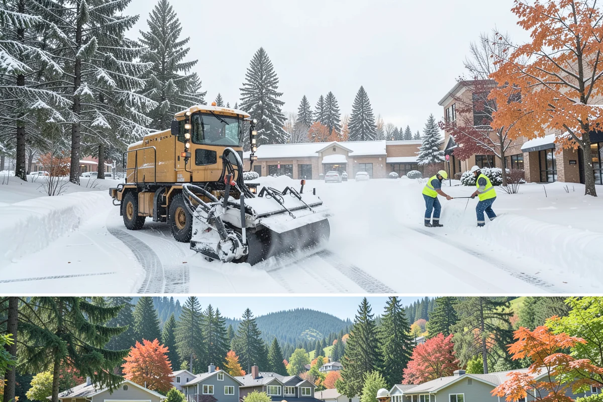 HOA Snow Hauling in Fircrest, Pierce County, WA - HOA hauling is scheduled after repeated snowfalls fill the common lots or when thaw-refreeze cycles harden the piles into lasting...