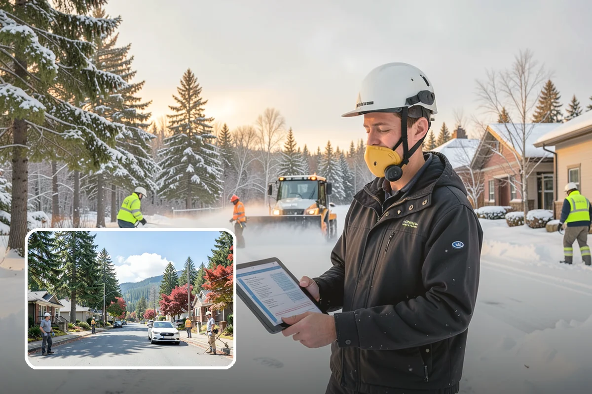 HOA Snow Hauling in Hunts Point, King County, WA - Reclaims guest parking lost to plow piles