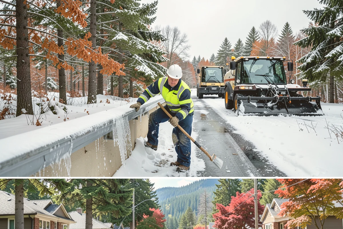 HOA Snow Hauling in Hunts Point, King County, WA - HOA hauling is scheduled after repeated snowfalls fill the common lots or when thaw-refreeze cycles harden the piles into lasting...