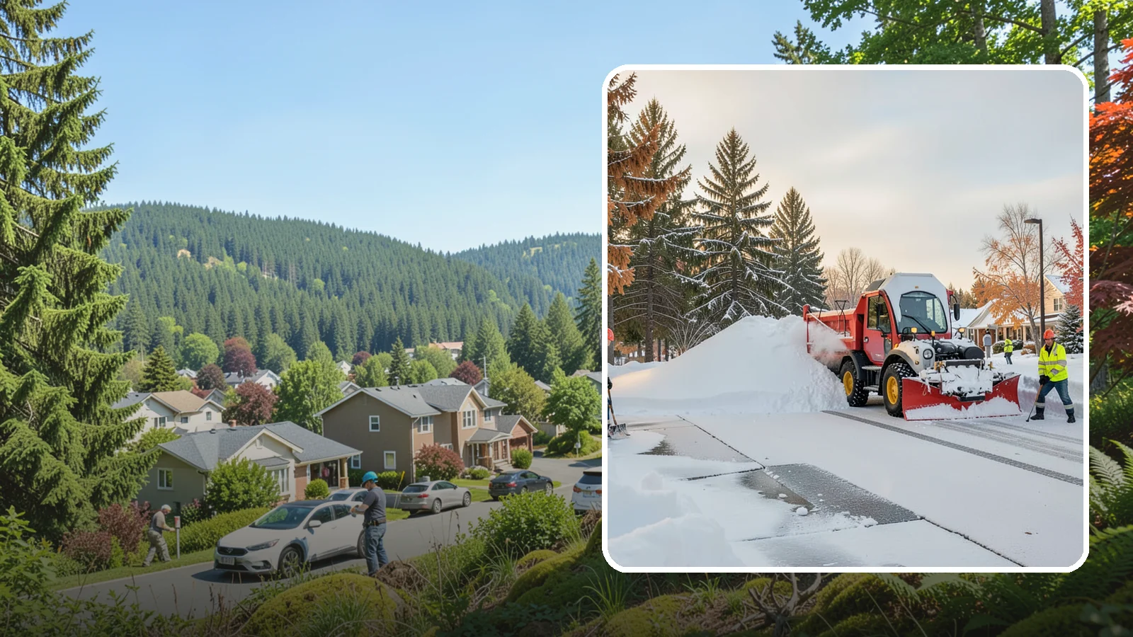 HOA Snow Hauling in Index, Snohomish County, WA - We haul snow out of HOA communities when piled accumulation starts blocking parking, drives, and common areas.