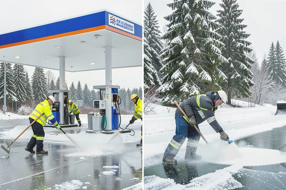 HOA Snow Hauling in Index, Snohomish County, WA - We review pile locations and blocked areas with the board