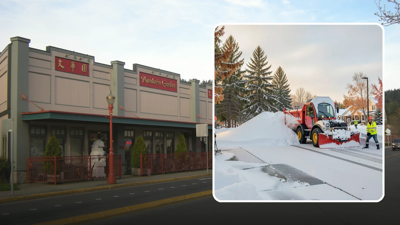 HOA Snow Hauling in Issaquah, King County, WA - We haul snow out of HOA communities when piled accumulation starts blocking parking, drives, and common areas.
