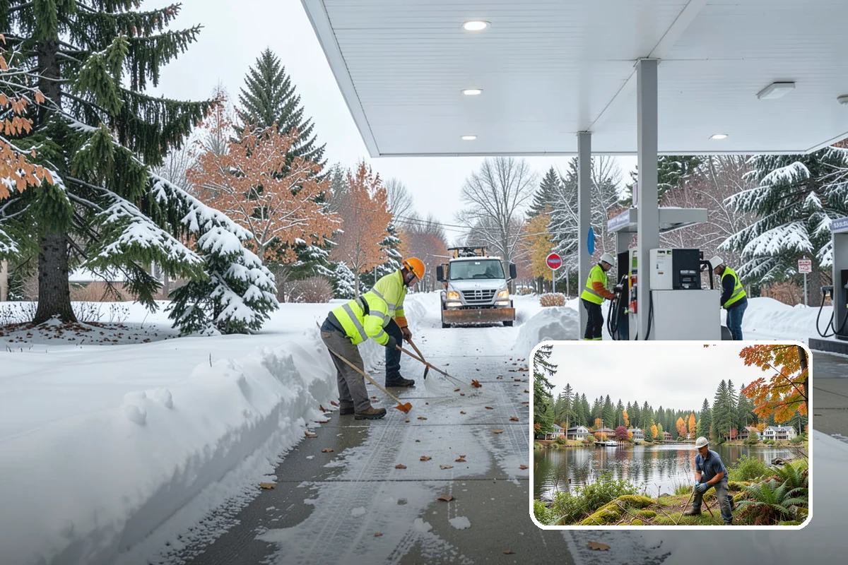 HOA Snow Hauling in La Conner, Skagit County, WA - Reclaims guest parking lost to plow piles