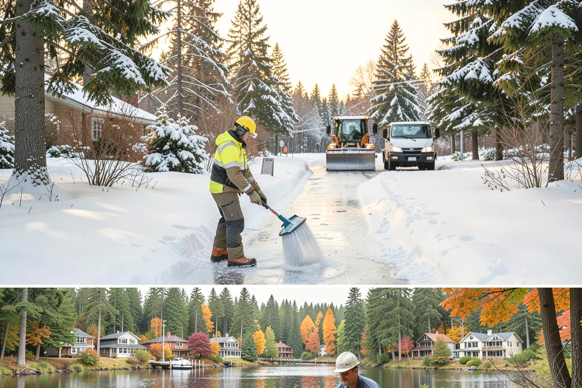 HOA Snow Hauling in La Conner, Skagit County, WA - HOA hauling is scheduled after repeated snowfalls fill the common lots or when thaw-refreeze cycles harden the piles into lasting...