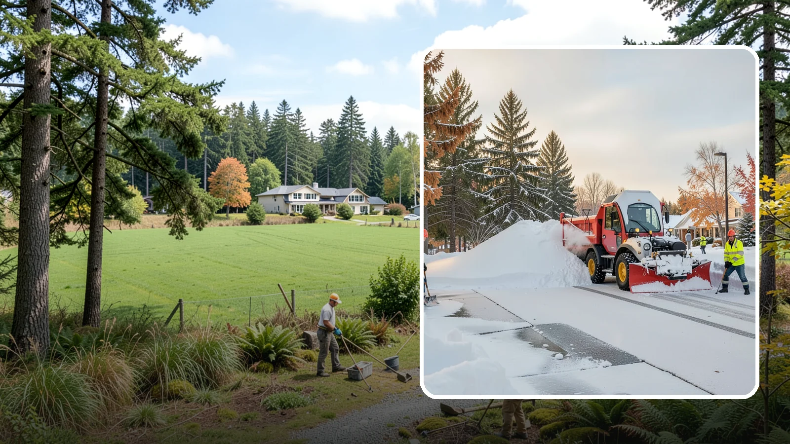 HOA Snow Hauling in Lyman, Skagit County, WA - We haul snow out of HOA communities when piled accumulation starts blocking parking, drives, and common areas.