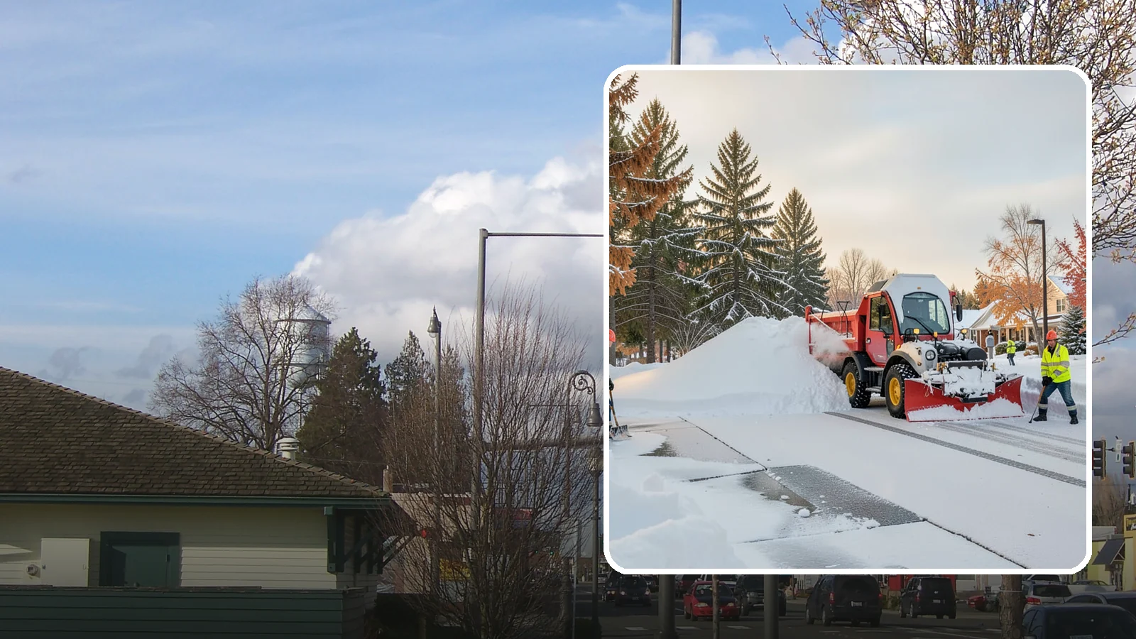 HOA Snow Hauling in Marysville, Snohomish County, WA - We haul snow out of HOA communities when piled accumulation starts blocking parking, drives, and common areas.