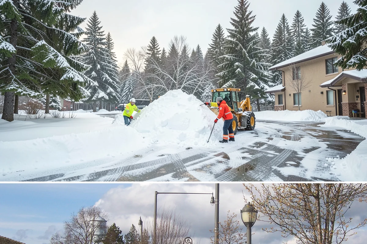 HOA Snow Hauling in Marysville, Snohomish County, WA - HOA hauling is scheduled after repeated snowfalls fill the common lots or when thaw-refreeze cycles harden the piles into lasting...