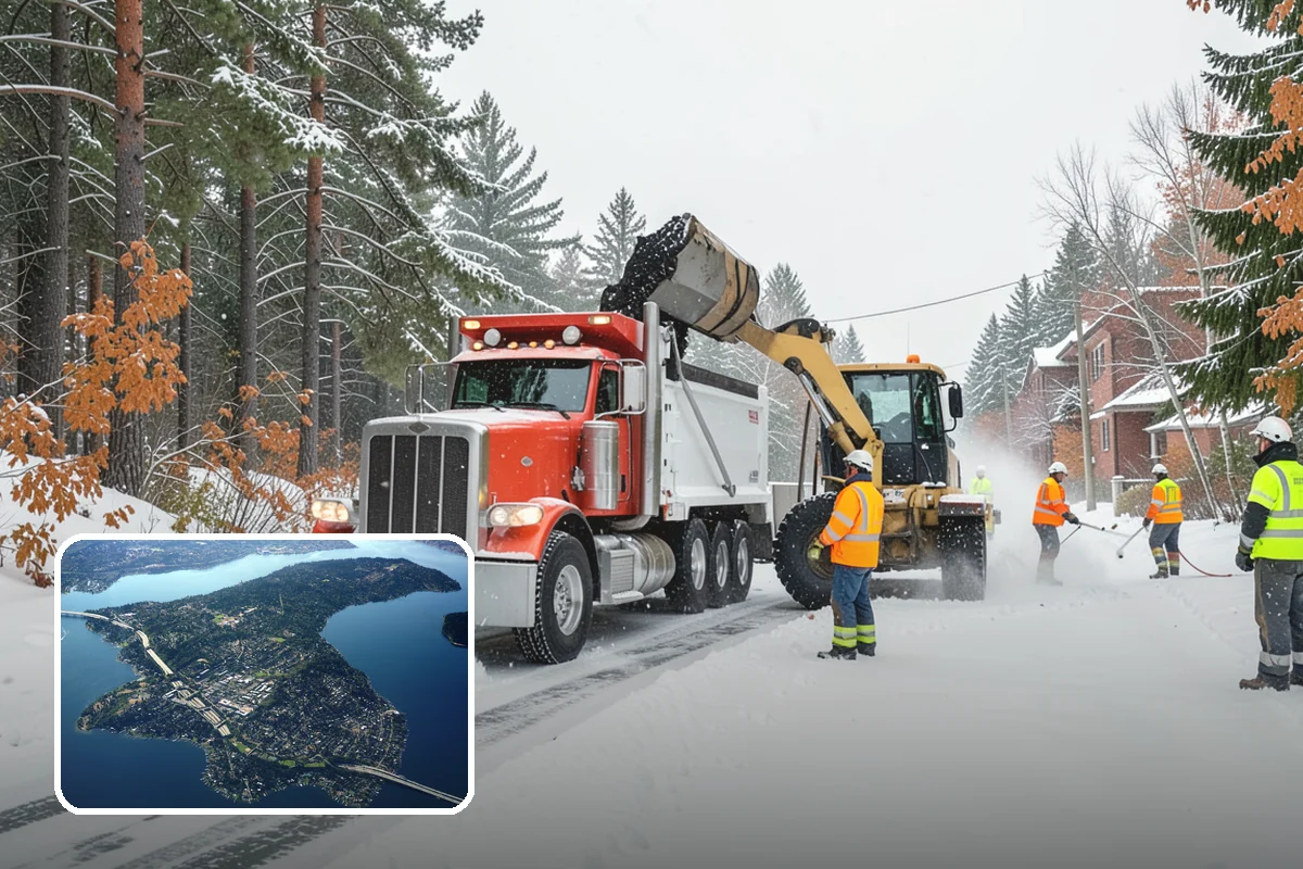 HOA Snow Hauling in Mercer Island, King County, WA - Reclaims guest parking lost to plow piles