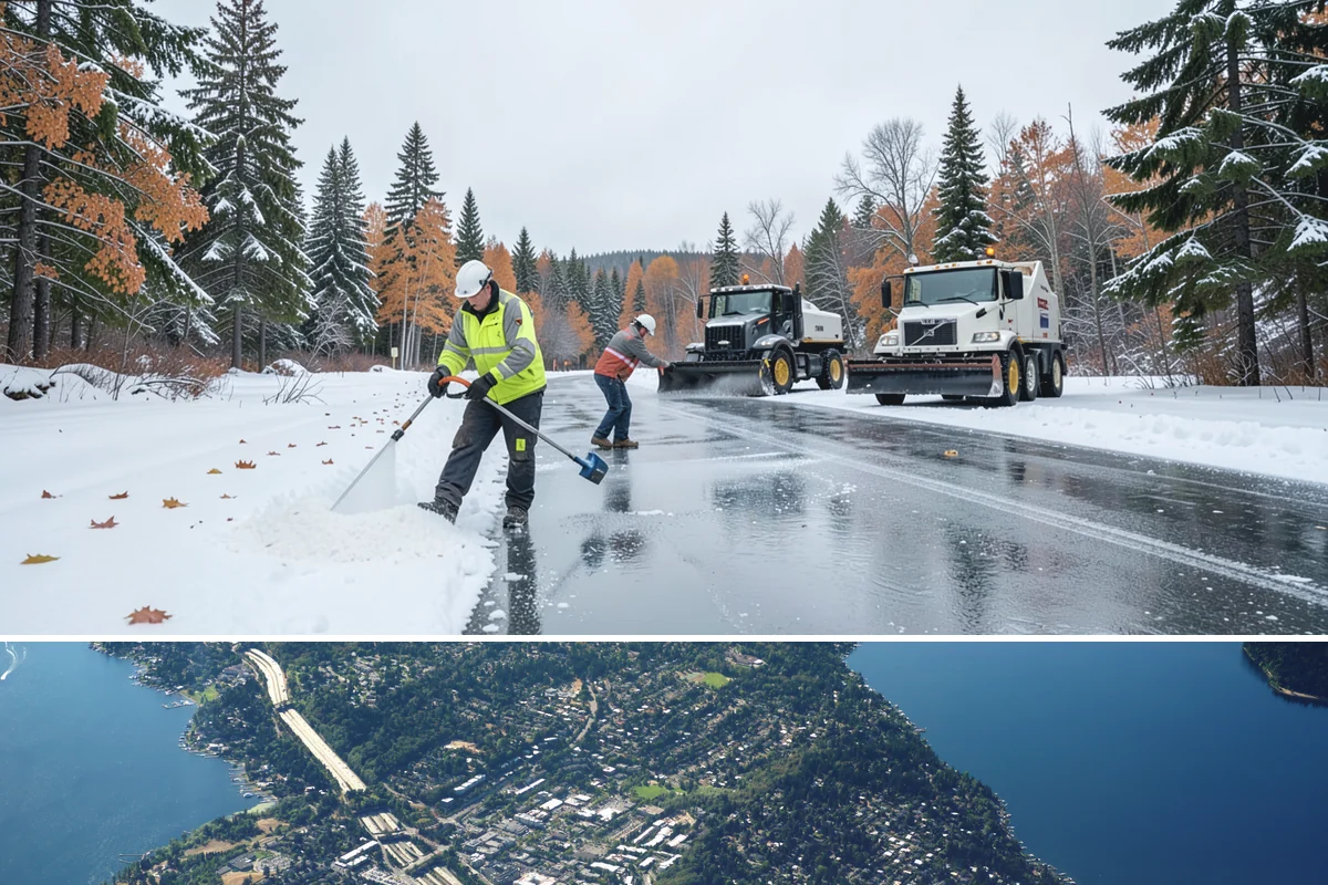 HOA Snow Hauling in Mercer Island, King County, WA - HOA hauling is scheduled after repeated snowfalls fill the common lots or when thaw-refreeze cycles harden the piles into lasting...