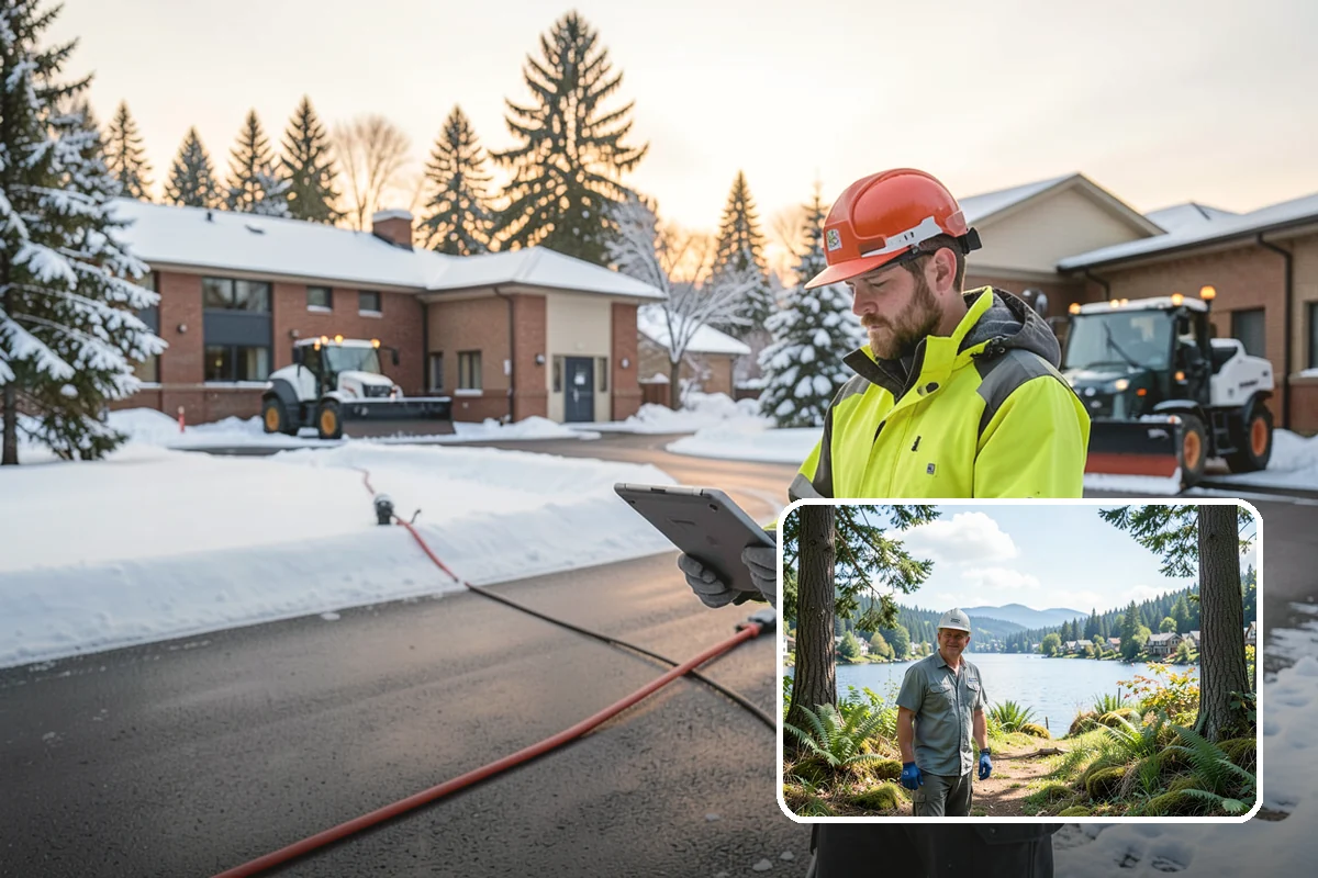 HOA Snow Hauling in Milton, King County, WA - Reclaims guest parking lost to plow piles