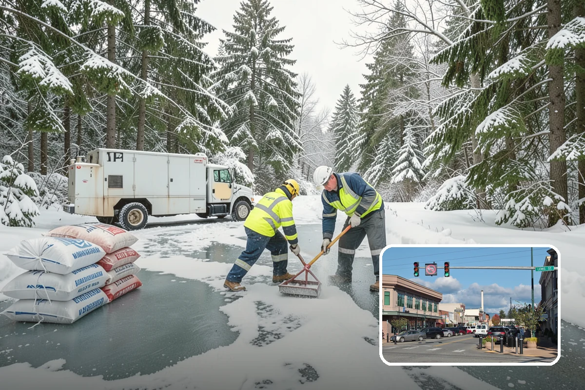 HOA Snow Hauling in Monroe, Snohomish County, WA - Reclaims guest parking lost to plow piles