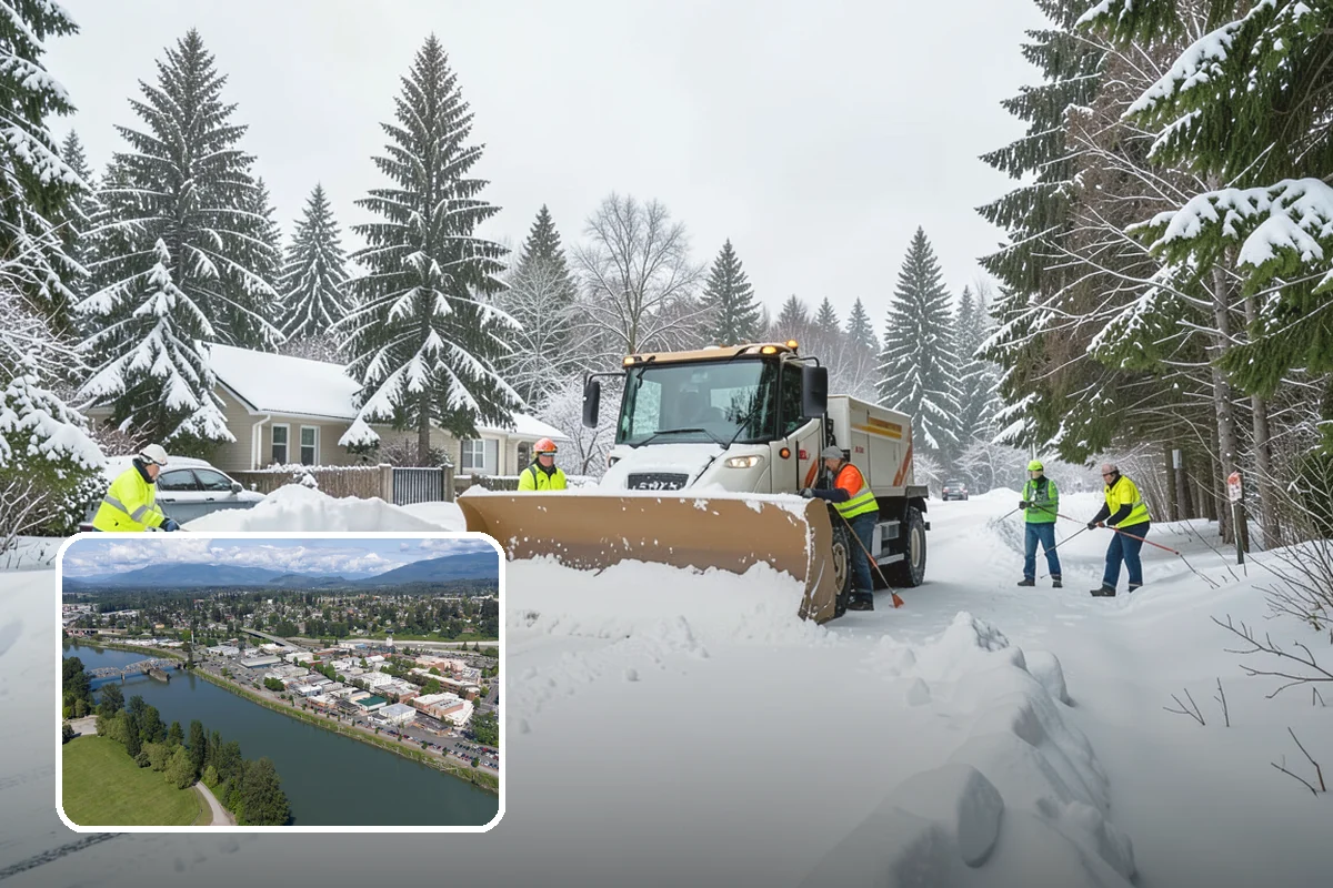 HOA Snow Hauling in Mount Vernon, Skagit County, WA - Reclaims guest parking lost to plow piles