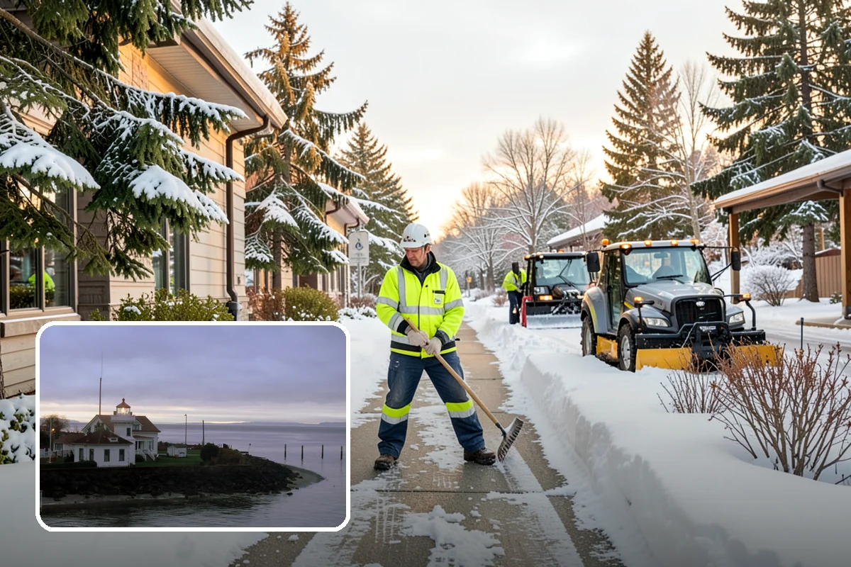 HOA Snow Hauling in Mukilteo, Snohomish County, WA - Reclaims guest parking lost to plow piles