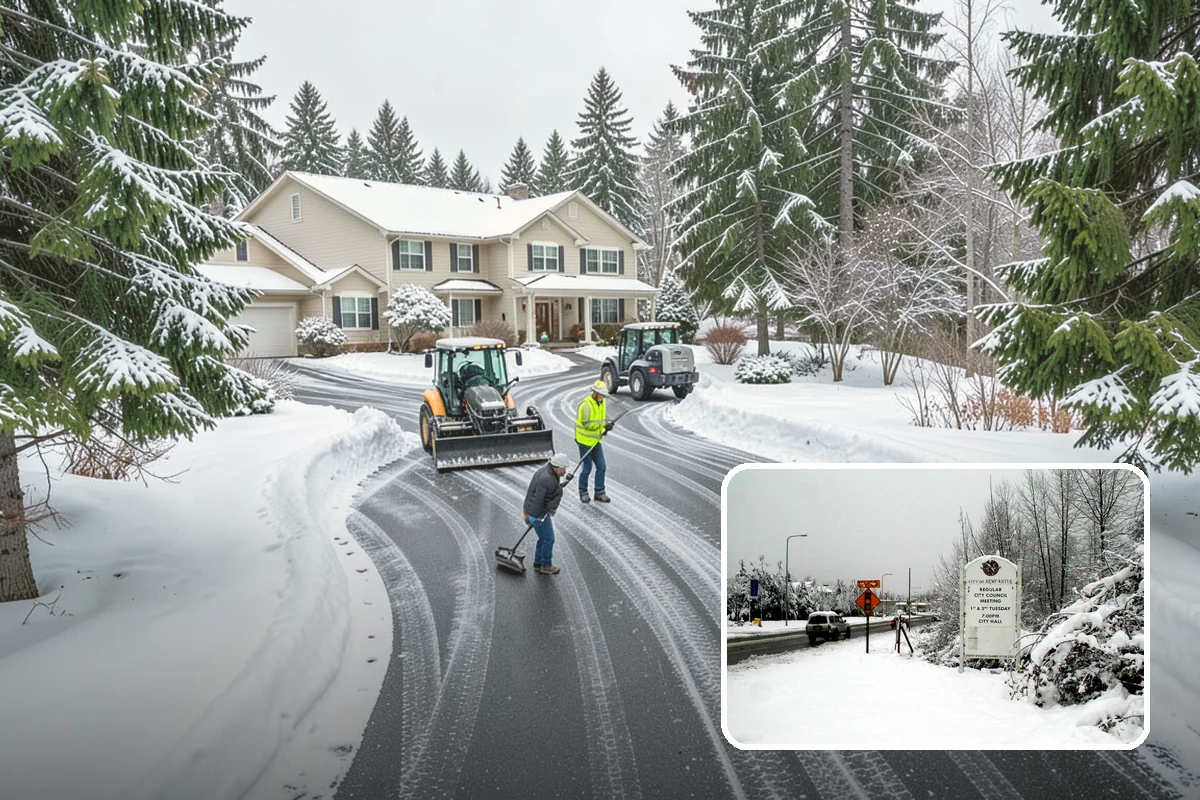 HOA Snow Hauling in Newcastle, King County, WA - Reclaims guest parking lost to plow piles
