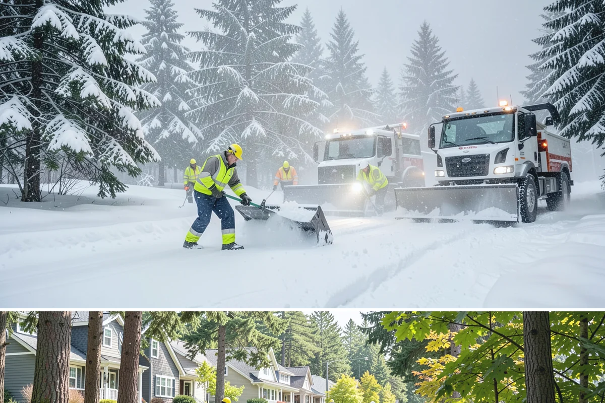 HOA Snow Hauling in Normandy Park, King County, WA - HOA hauling is scheduled after repeated snowfalls fill the common lots or when thaw-refreeze cycles harden the piles into lasting...