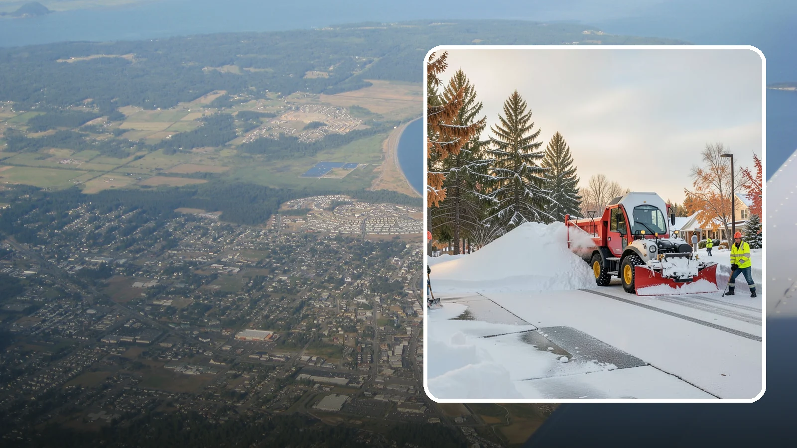 HOA Snow Hauling in Oak Harbor, Island County, WA - We haul snow out of HOA communities when piled accumulation starts blocking parking, drives, and common areas.