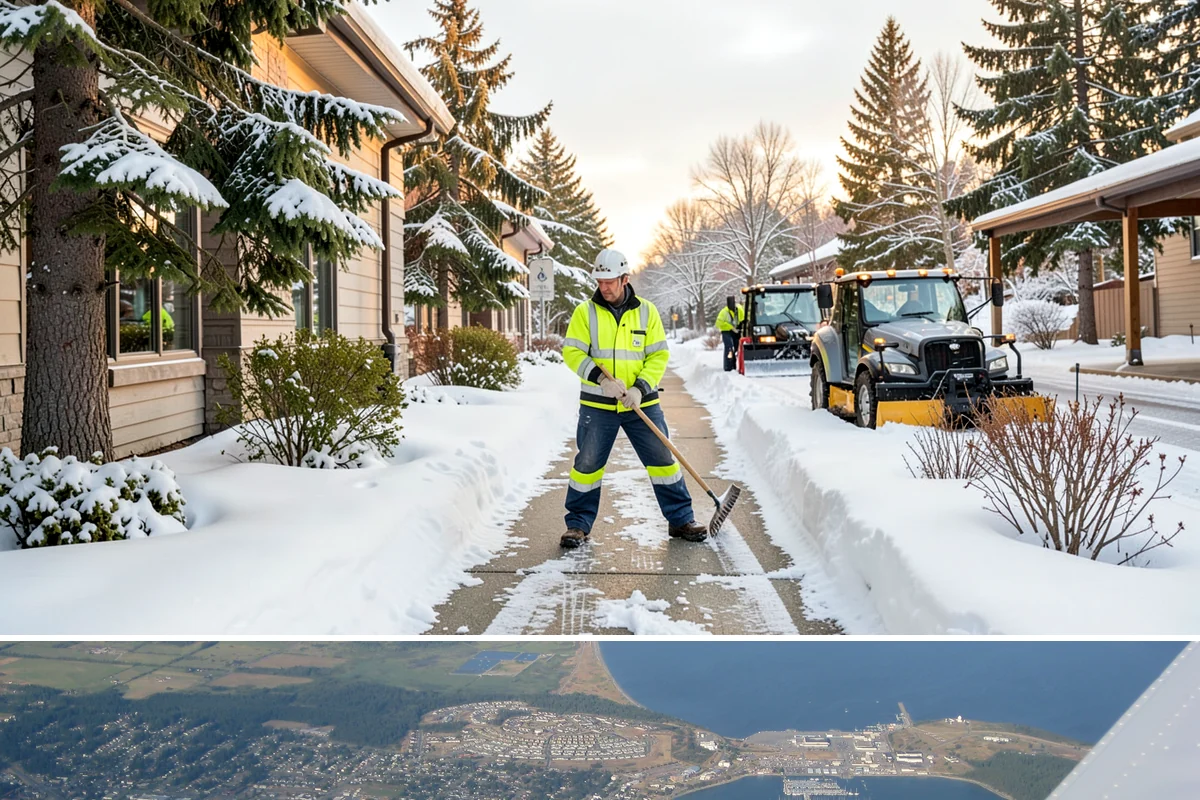 HOA Snow Hauling in Oak Harbor, Island County, WA - HOA hauling is scheduled after repeated snowfalls fill the common lots or when thaw-refreeze cycles harden the piles into lasting...