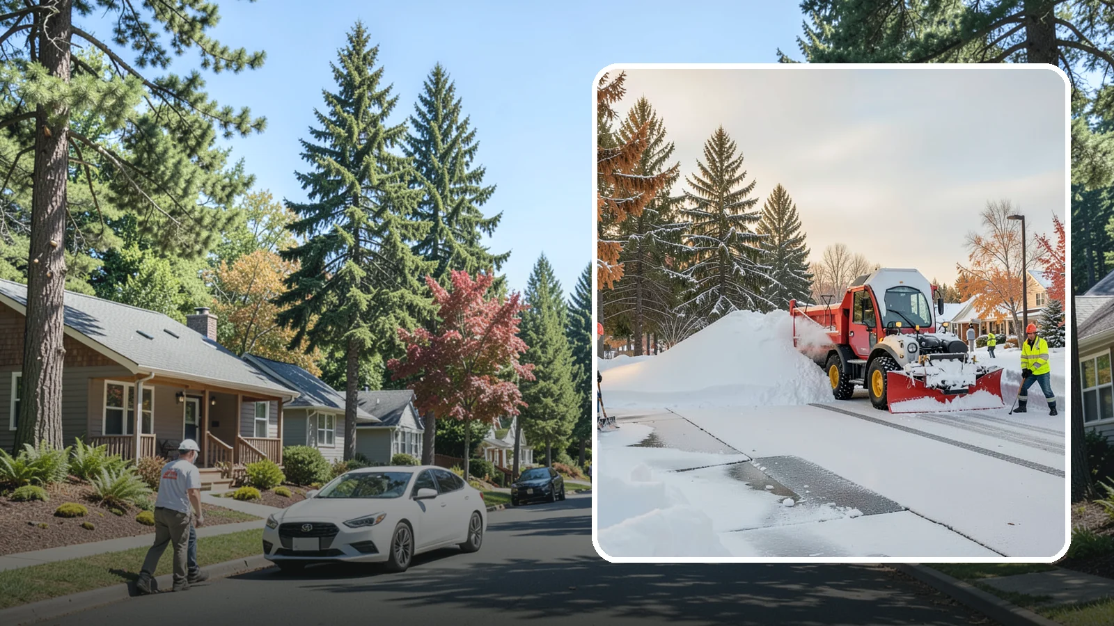 HOA Snow Hauling in Orting, Pierce County, WA - We haul snow out of HOA communities when piled accumulation starts blocking parking, drives, and common areas.