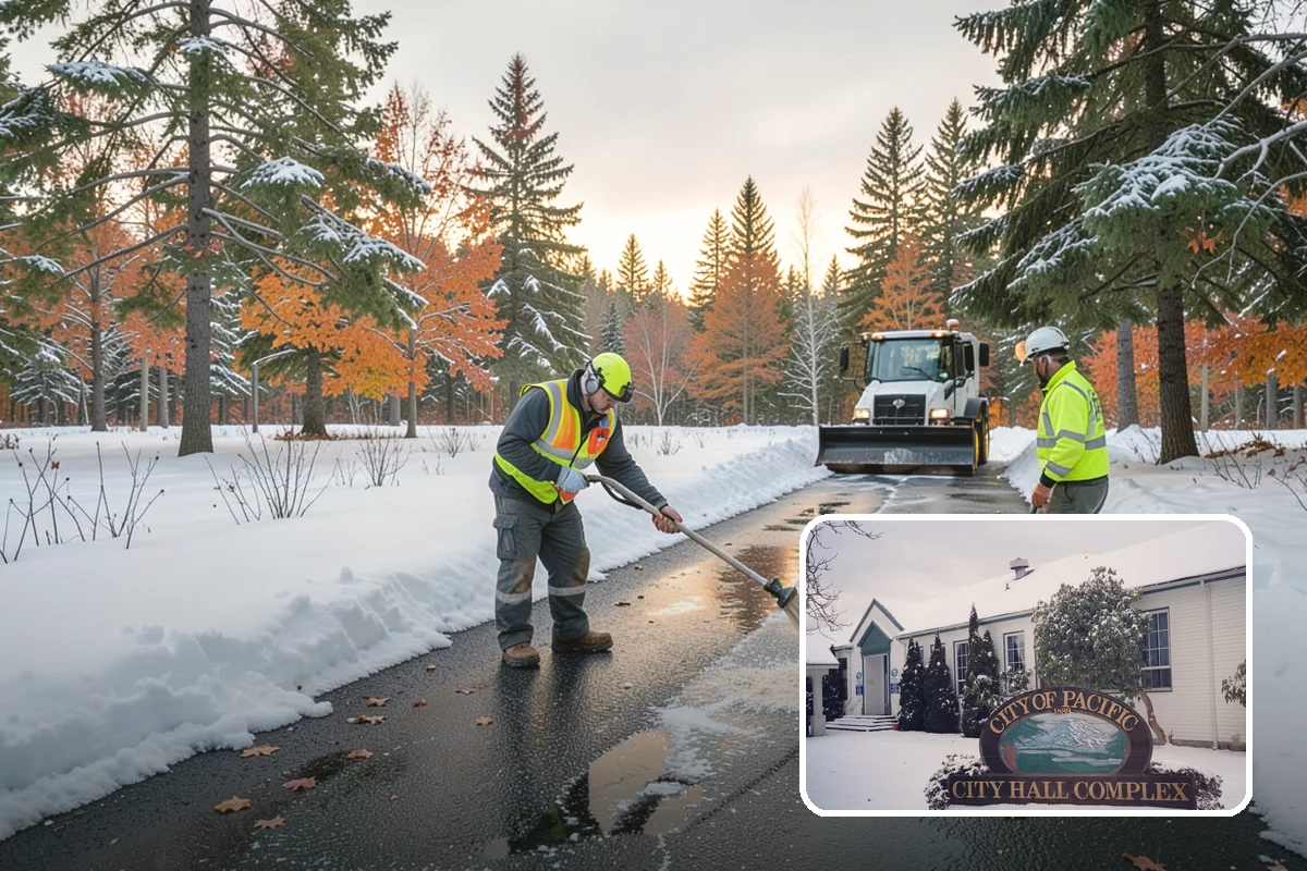 HOA Snow Hauling in Pacific, King County, WA - Reclaims guest parking lost to plow piles