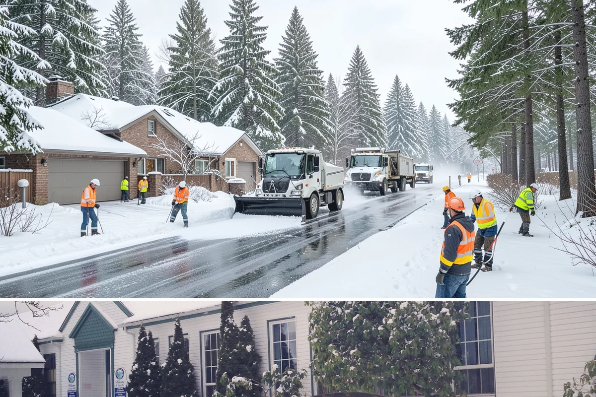 HOA Snow Hauling in Pacific, King County, WA - HOA hauling is scheduled after repeated snowfalls fill the common lots or when thaw-refreeze cycles harden the piles into lasting...