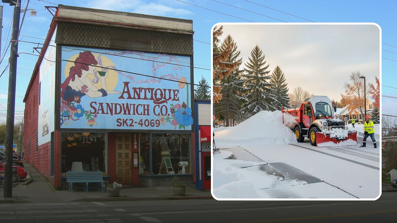 HOA Snow Hauling in Ruston, Pierce County, WA - We haul snow out of HOA communities when piled accumulation starts blocking parking, drives, and common areas.