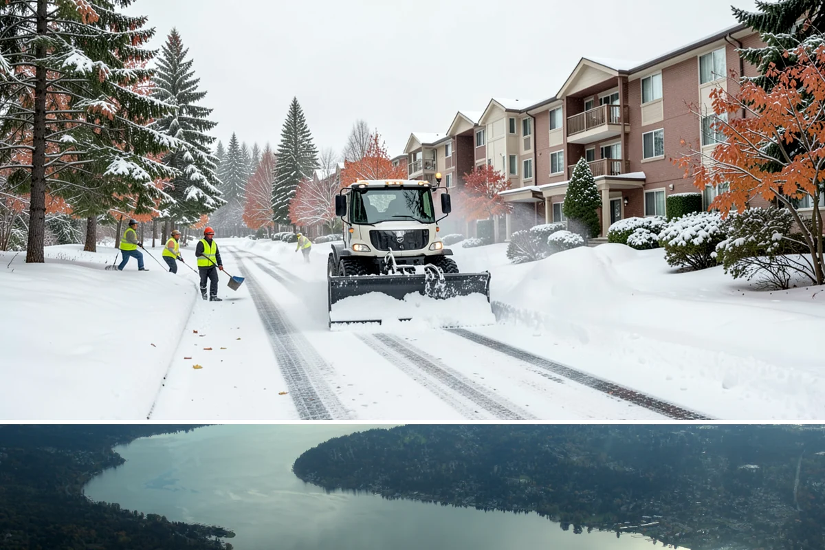 HOA Snow Hauling in Sammamish, King County, WA - HOA hauling is scheduled after repeated snowfalls fill the common lots or when thaw-refreeze cycles harden the piles into lasting...
