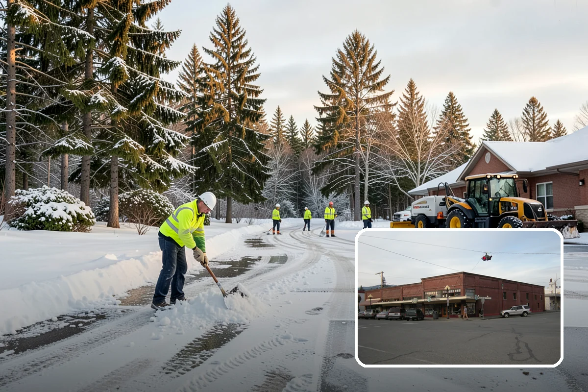 HOA Snow Hauling in Sedro-Woolley, Skagit County, WA - Reclaims guest parking lost to plow piles