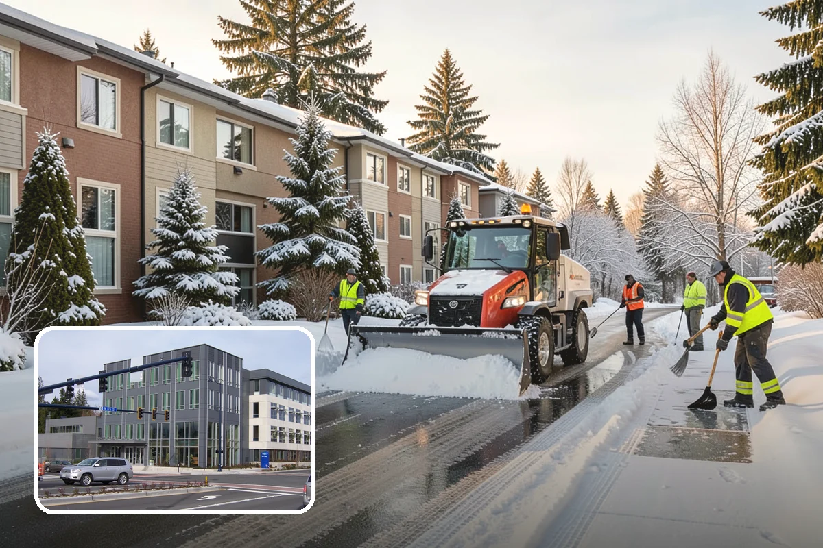 HOA Snow Hauling in Shoreline, King County, WA - Reclaims guest parking lost to plow piles