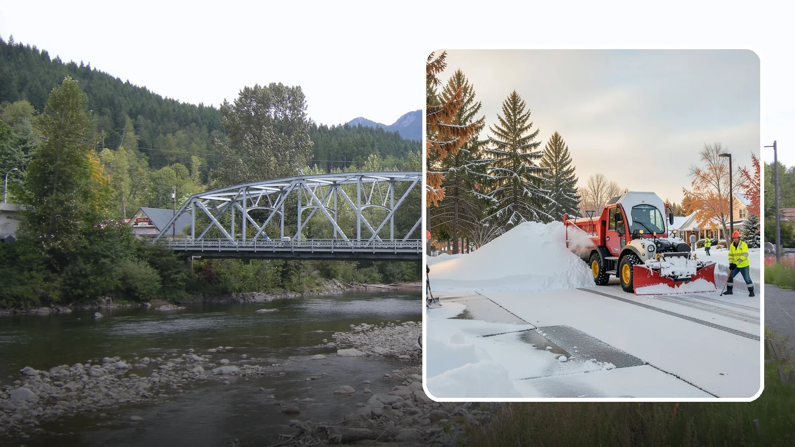HOA Snow Hauling in Skykomish, King County, WA - We haul snow out of HOA communities when piled accumulation starts blocking parking, drives, and common areas.
