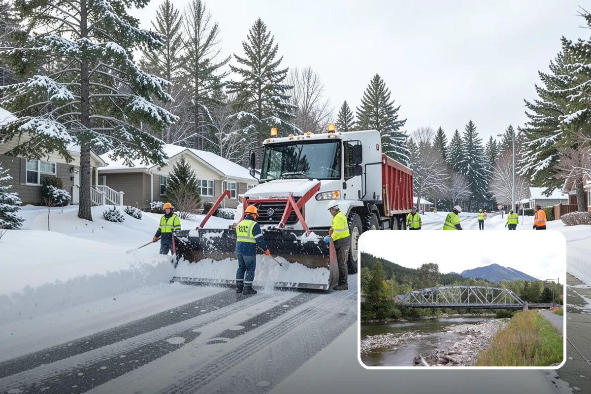 HOA Snow Hauling in Skykomish, King County, WA - Reclaims guest parking lost to plow piles