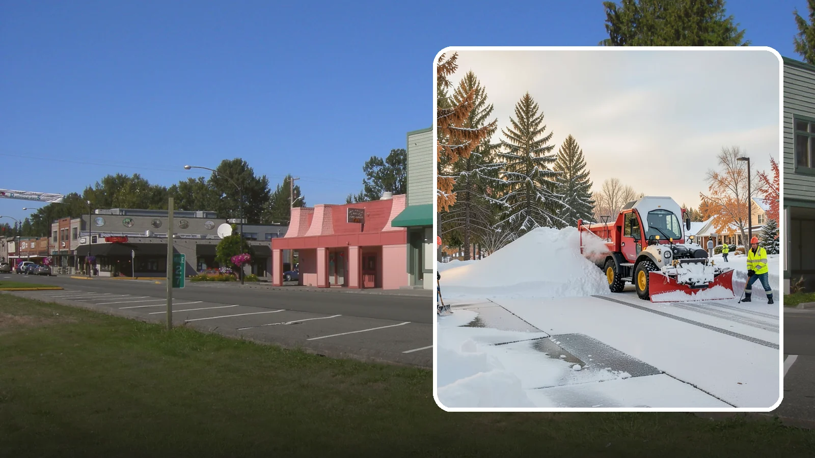 HOA Snow Hauling in Snoqualmie, King County, WA - We haul snow out of HOA communities when piled accumulation starts blocking parking, drives, and common areas.