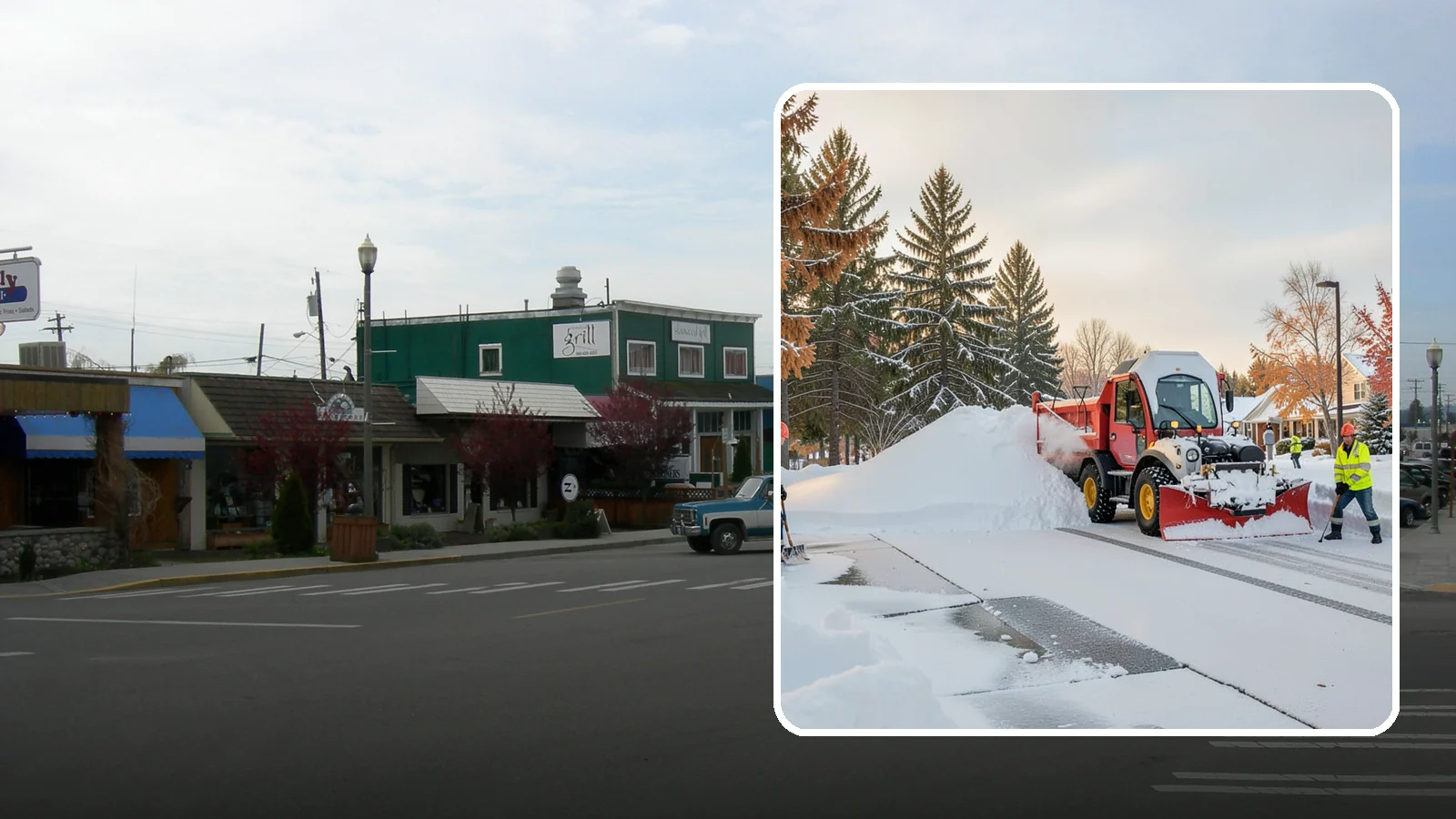 HOA Snow Hauling in Stanwood, Snohomish County, WA - We haul snow out of HOA communities when piled accumulation starts blocking parking, drives, and common areas.