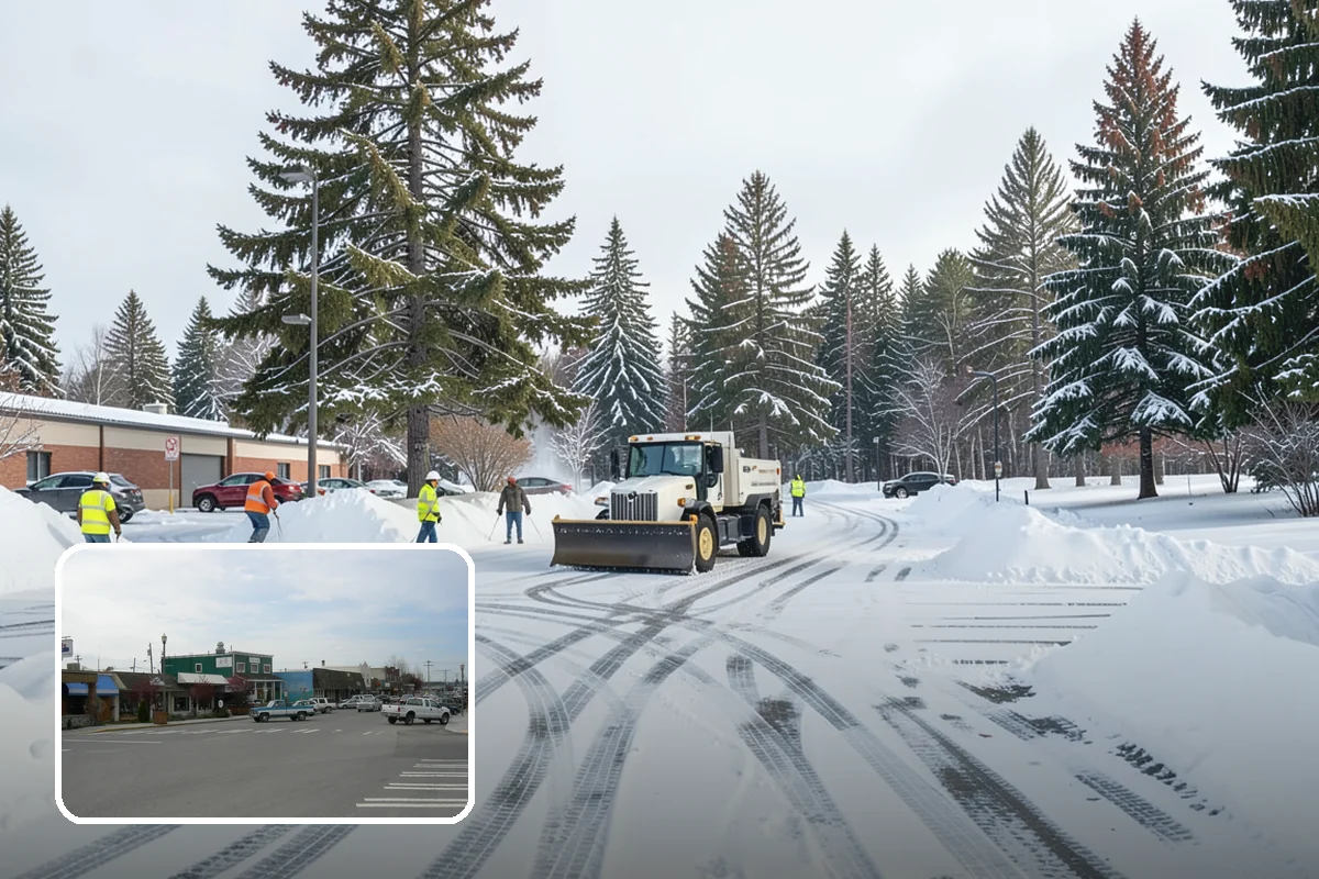 HOA Snow Hauling in Stanwood, Snohomish County, WA - Reclaims guest parking lost to plow piles