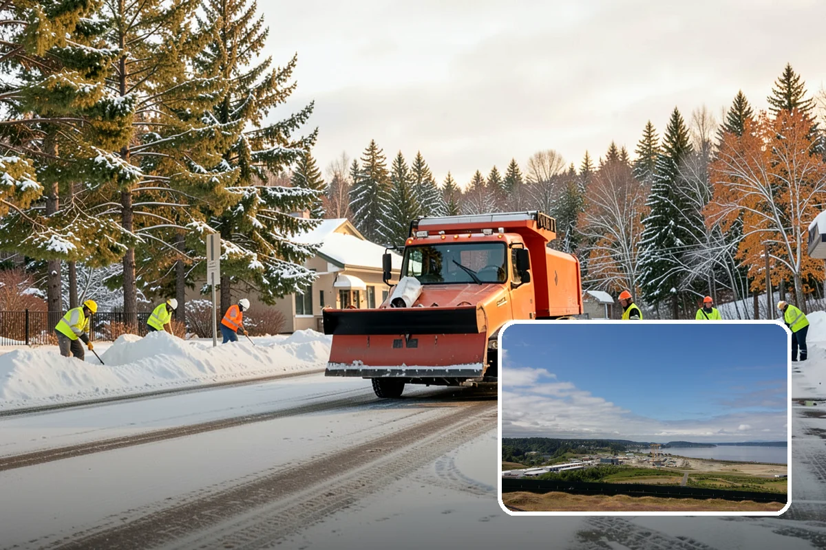 HOA Snow Hauling in University Place, Pierce County, WA - Reclaims guest parking lost to plow piles