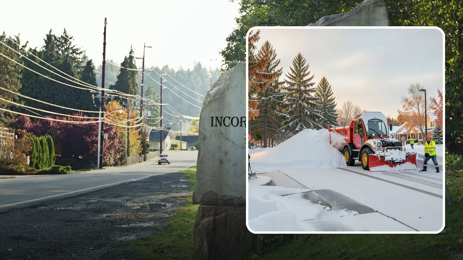 HOA Snow Hauling in Wilkeson, Pierce County, WA - We haul snow out of HOA communities when piled accumulation starts blocking parking, drives, and common areas.