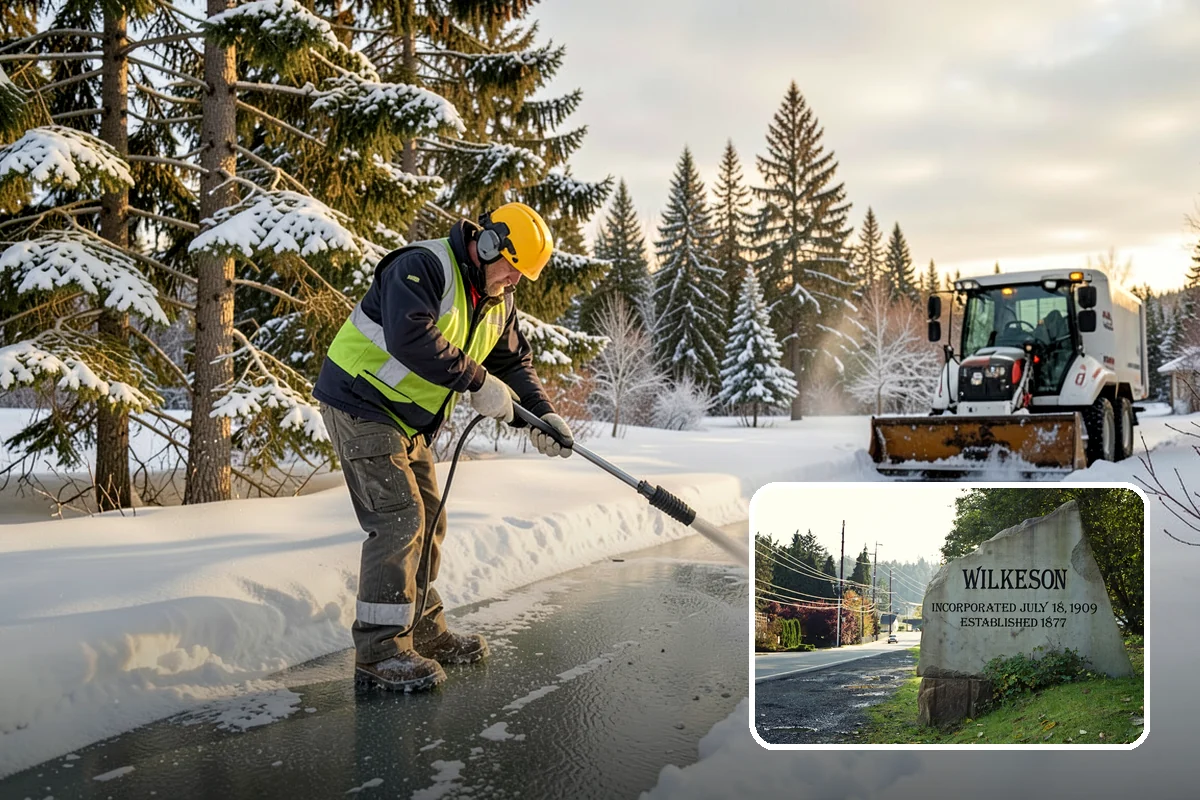 HOA Snow Hauling in Wilkeson, Pierce County, WA - Reclaims guest parking lost to plow piles
