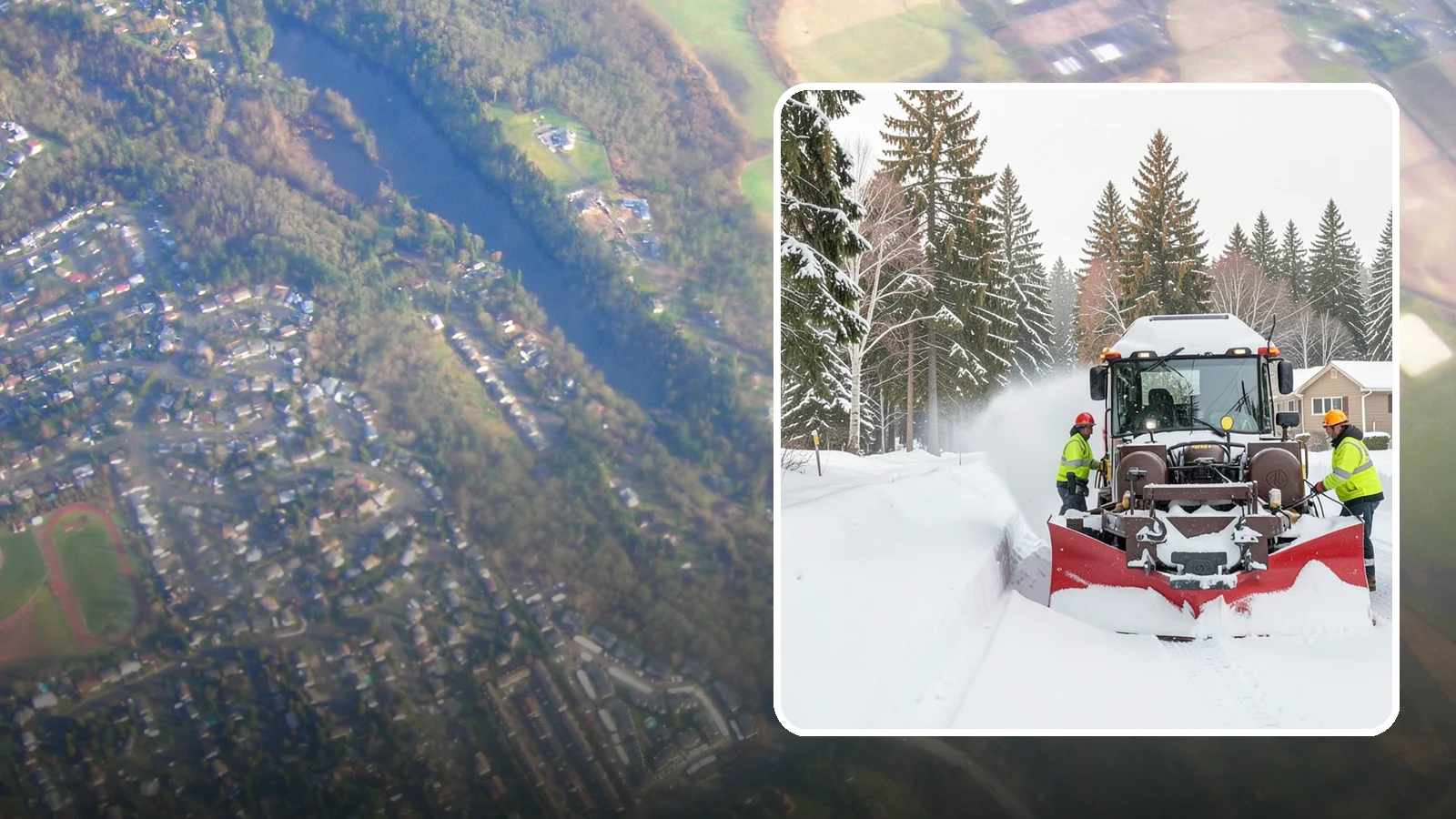 HOA Snow Plowing in Algona, King County, WA - We plow HOA roads, guest lots, and shared entrances under one seasonal contract so the whole community stays connected during a...