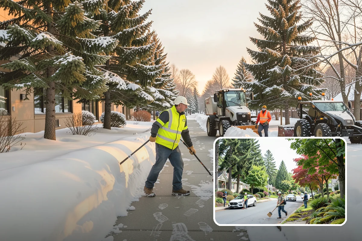 HOA Snow Plowing in Beaux Arts Village, King County, WA - One seasonal contract covering all private roads and common areas