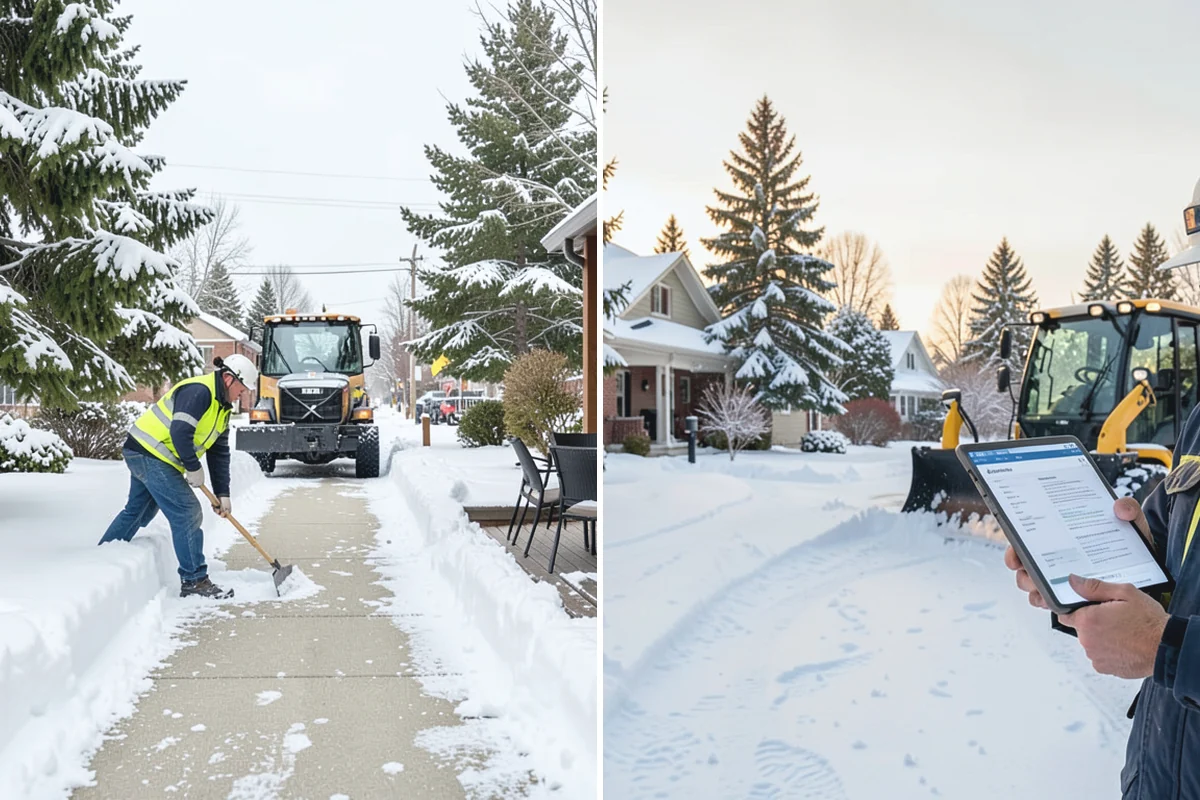 HOA Snow Plowing in Bonney Lake, Pierce County, WA - Meet with the board to map private roads, common lots, and priority intersections