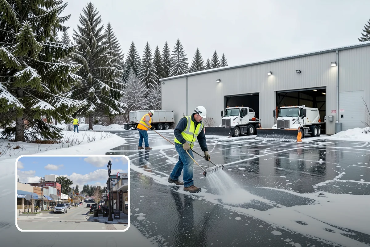 HOA Snow Plowing in Bothell, King County, WA - One seasonal contract covering all private roads and common areas