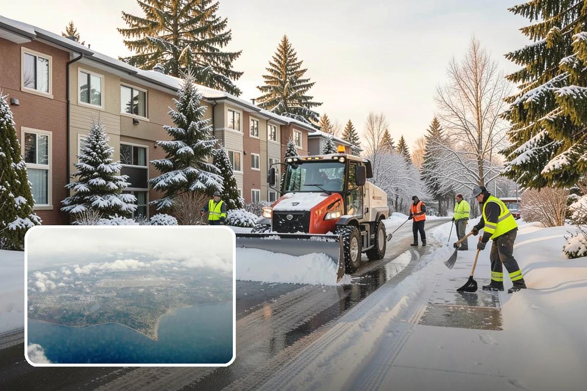 HOA Snow Plowing in Burien, King County, WA - One seasonal contract covering all private roads and common areas