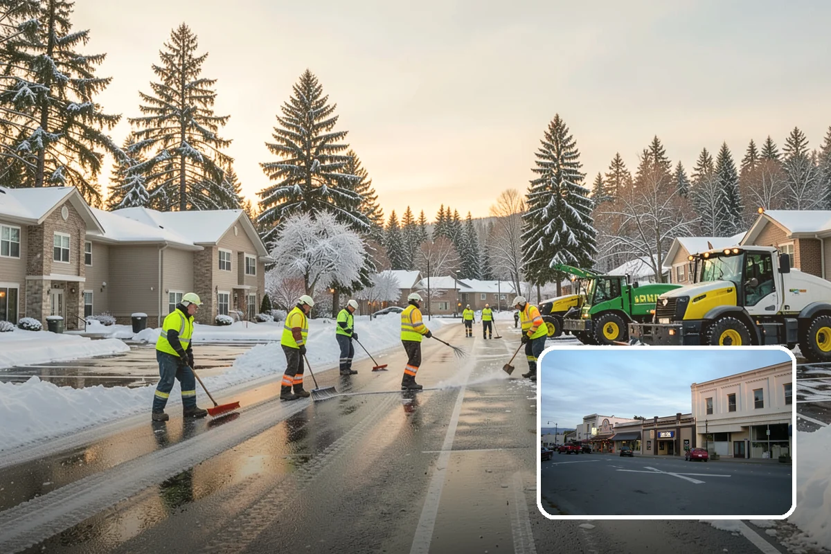 HOA Snow Plowing in Burlington, Skagit County, WA - One seasonal contract covering all private roads and common areas