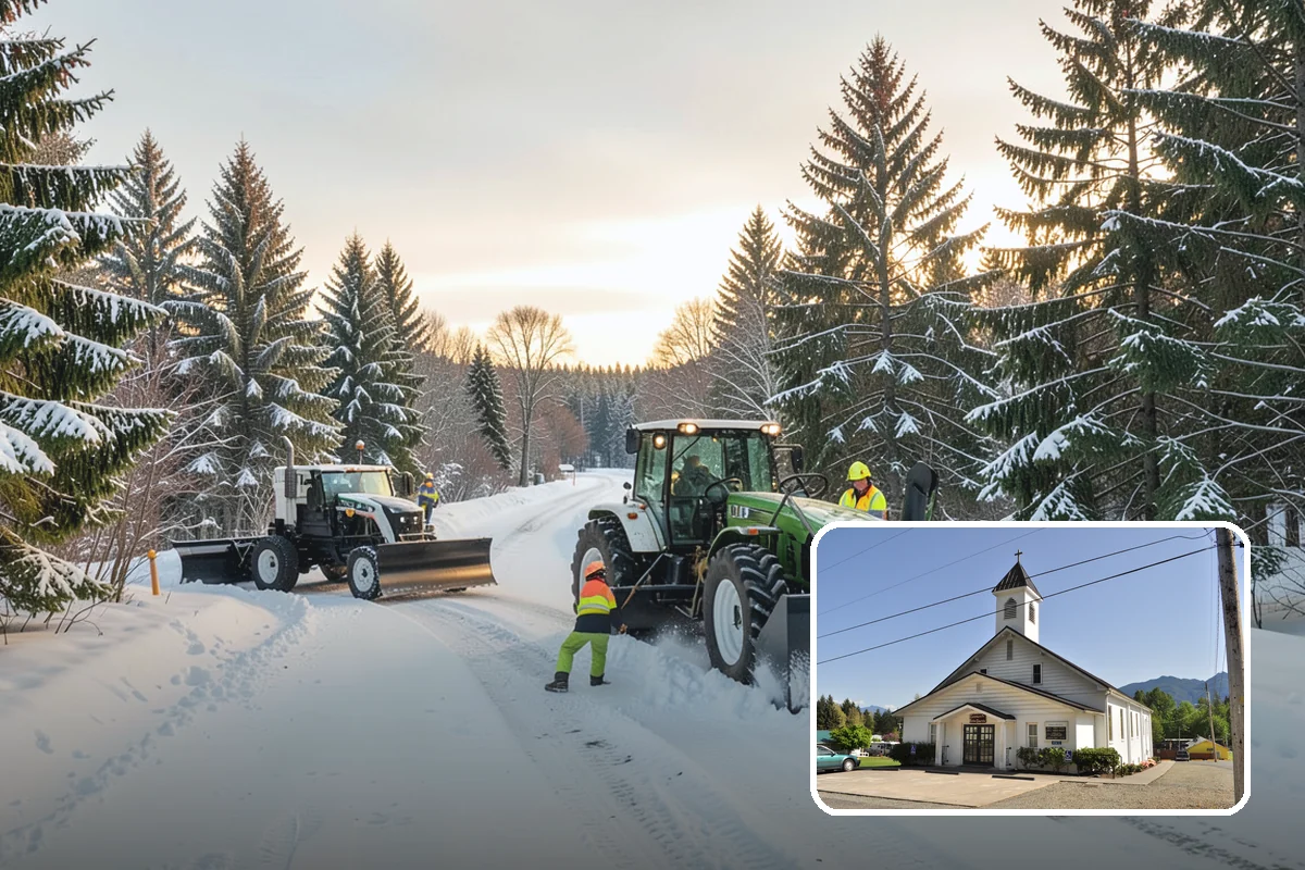 HOA Snow Plowing in Concrete, Skagit County, WA - One seasonal contract covering all private roads and common areas