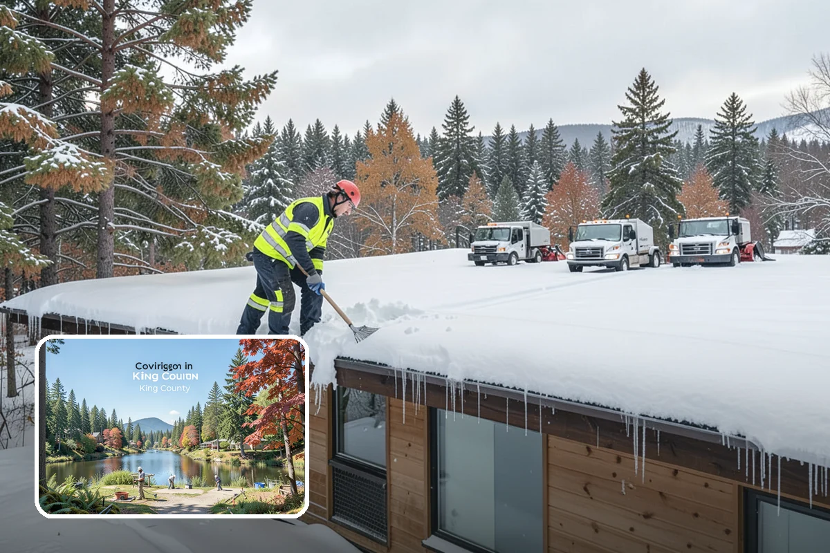 HOA Snow Plowing in Covington, King County, WA - One seasonal contract covering all private roads and common areas
