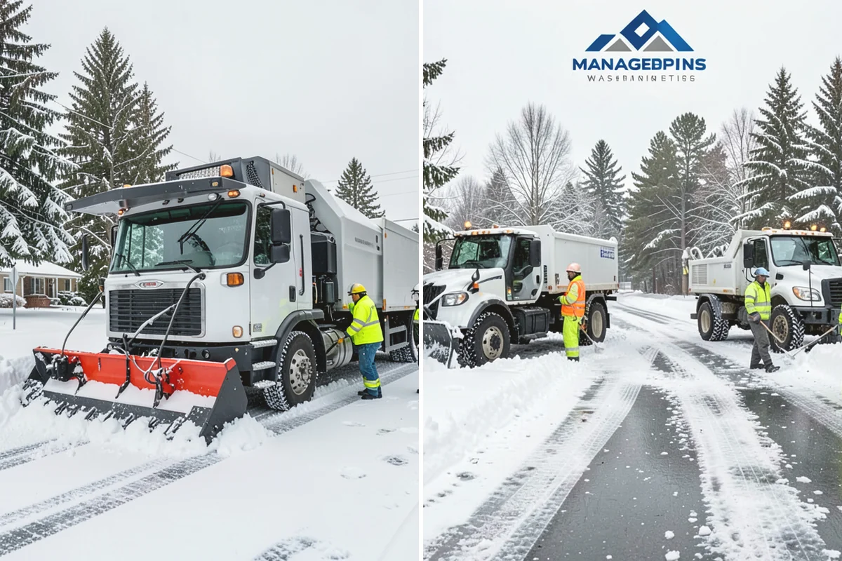 HOA Snow Plowing in Covington, King County, WA - Meet with the board to map private roads, common lots, and priority intersections
