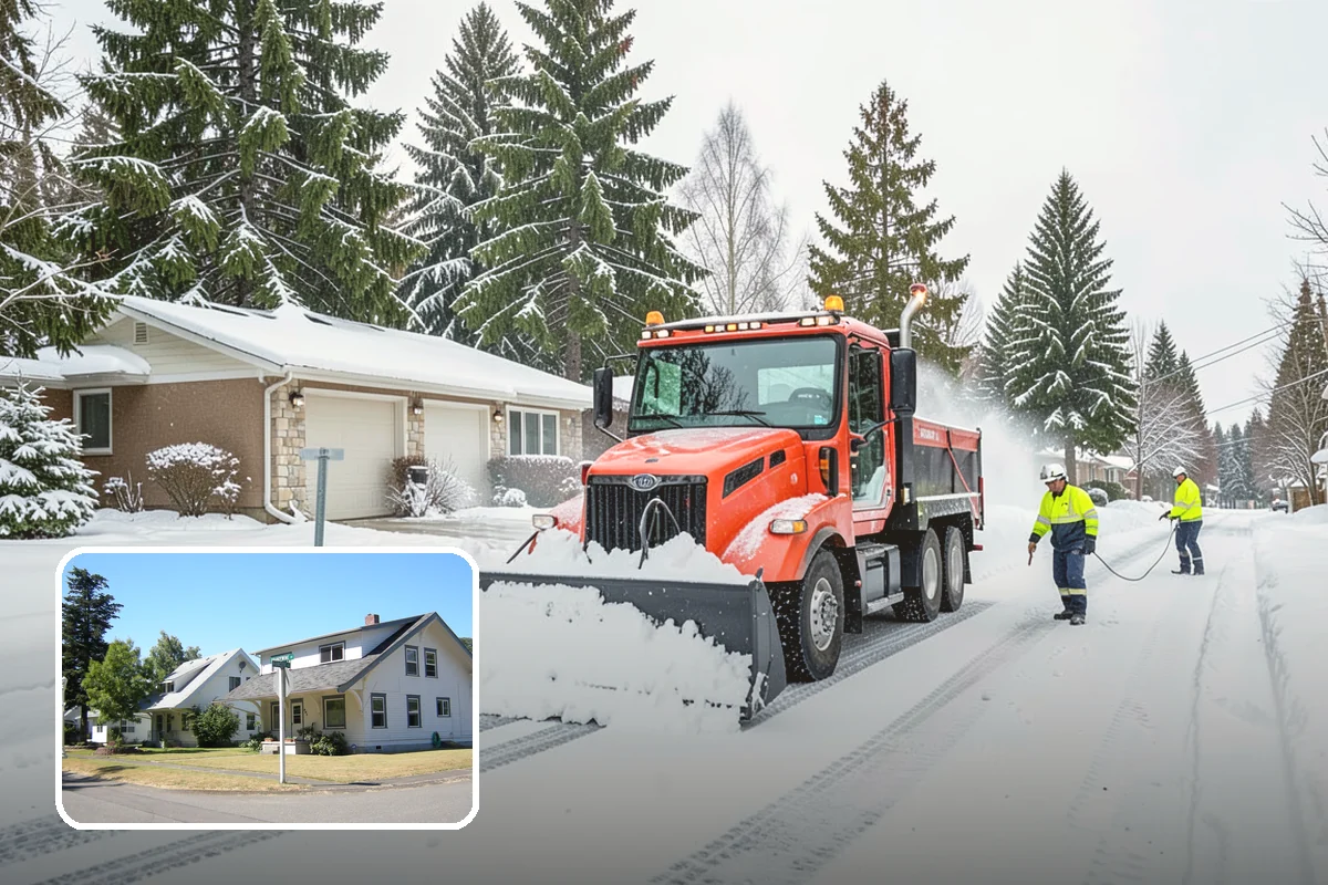 HOA Snow Plowing in DuPont, Pierce County, WA - One seasonal contract covering all private roads and common areas