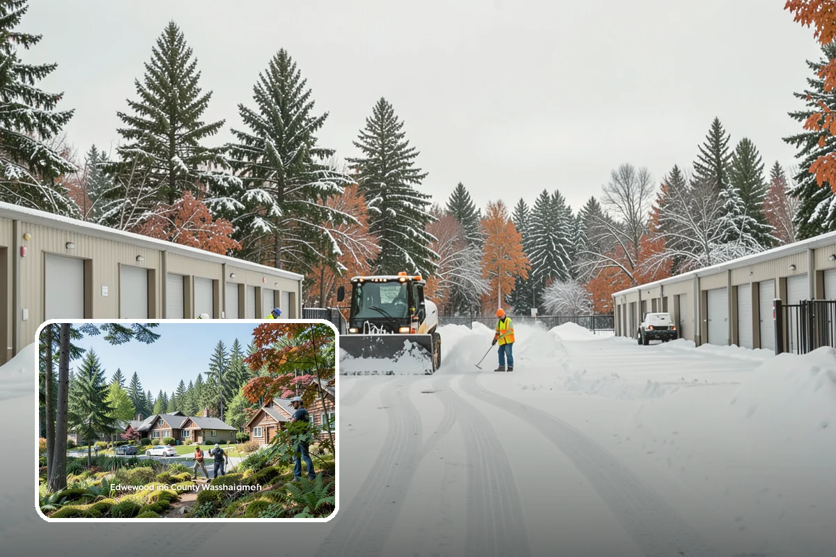 HOA Snow Plowing in Edgewood, Pierce County, WA - One seasonal contract covering all private roads and common areas